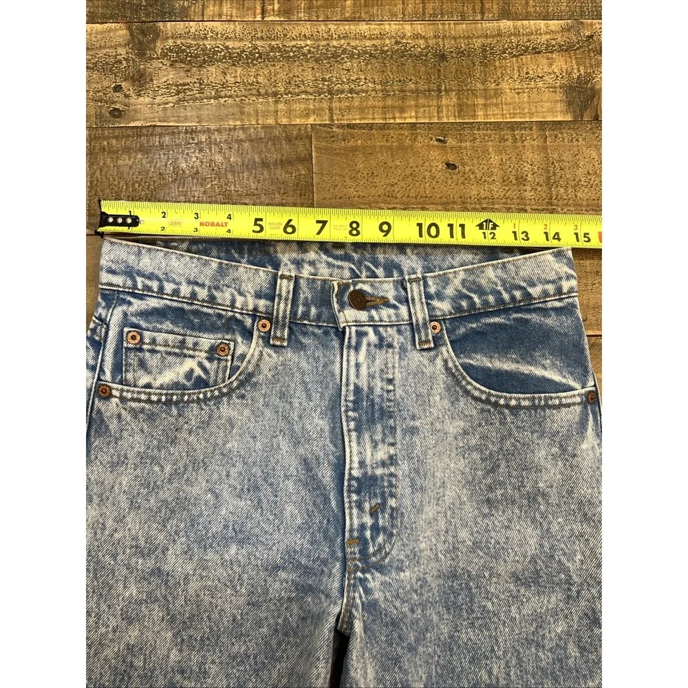 Levis 505 Jeans Mens 30x32 (29x30.5) Acid Wash Vintage 80/90's USA red tab Read!